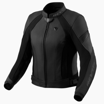 Kurtka motocyklowa skórzana damska REV'IT Xena 4 czarno szara