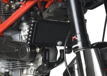 Osłona chłodnicy oleju RG RACING DUCATI HYPERMOTARD 1100 EVO / EVO SP RED