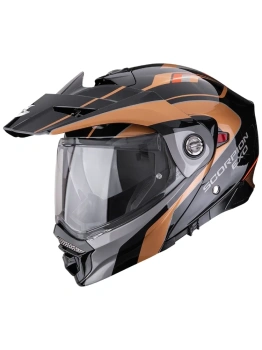 Kask motocyklowy szczękowy SCORPION ADX-2 KAMPS Black-Copper
