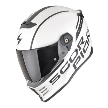 Kask motocyklowy integralny SCORPION COVERT FX DANKO Matt Pearl white-Black