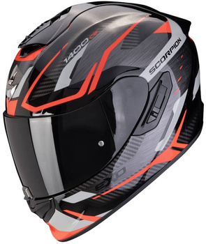 Kask motocyklowy integralny SCORPION EXO-1400 EVO II AIR ACCORD szary czerwony