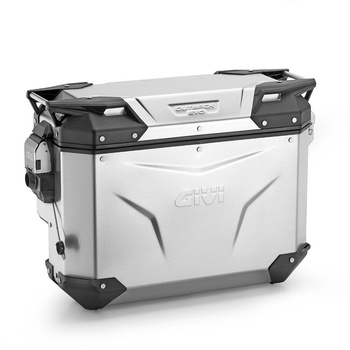 GIVI KUFER BOCZNY GIVI TREKKER OUTBACK EVO SMART OBKEVS33AR, 33 LITRÓW, ALUMINIOWY SREBRNY (PRAWY WCIĘTY)