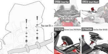 Zestaw montażowy GIVI do mocowania SMART BAR APRILIA / BMW / KTM / TRIUMPH