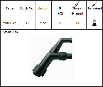 NGK Fajka Świecy VB05EYK (kod. 8411) YBX