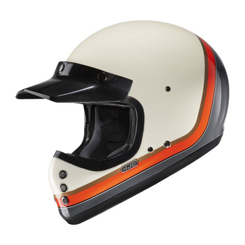 Kask motocyklowy HJC V60 SCOBY WHITE/ORANGE/GREY