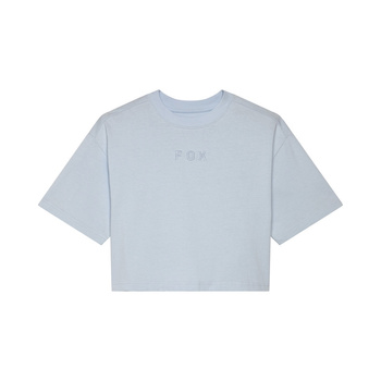 T-SHIRT FOX LADY WORDMARK OS CROP TEE PALE BLUE