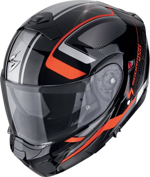 Kask motocyklowy szczękowy SCORPION EXO-930 SOLID EVO ARDENS czarny czerwony