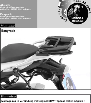 BMW S 1000 XR (2015-2019) Easyrack stelaż
