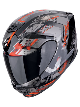 Kask motocyklowy integralny SCORPION EXO-391 CLUTTER black-red
