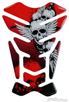 Tankpad GRAFNET Skulls Red uniwersalny