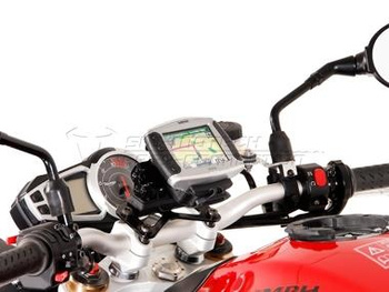 Mocowanie GPS na kierownicę SW-MOTECH TRIUMPH SPEED TRIPLE 1050 (10-) black