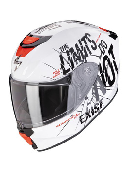 Kask dziecięcy integralny SCORPION EXO-JNR AIR BOUM White-Black