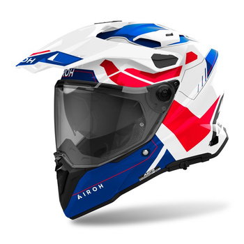 Kask motocyklowy cross/enduro AIROH COMMANDER 2 REVEAL BLUE/RED GLOSS