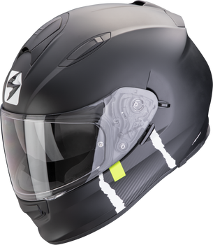 Kask motocyklowy integralny SCORPION EXO-491 CODE czarny mat srebrny