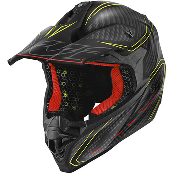GIVI 2024 KASK MOTOCYKLOWY CROSS 60.1 FRESH ECE R22-06 CZARNY CARBON / FLUO