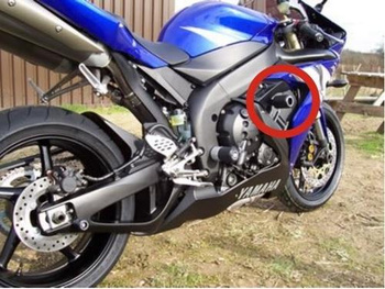 Crashpady Classic RG RACING YAMAHA YZF-R1 04-06 BLACK