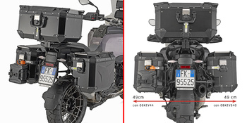 GIVI STELAŻ KUFRÓW BOCZNYCH OUTBACK EVO - BMW r 1300 gs adventure (25) - (UWAGA NA KUFRY - PRAWY WCIĘTY)