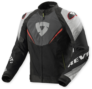 Kurtka motocyklowa tekstylna REVIT Quantum 3 Air szaro czerwona