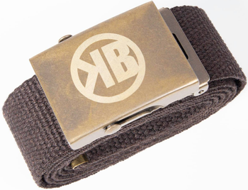 Pasek parciany brązowy KONTRABANDA 120cm