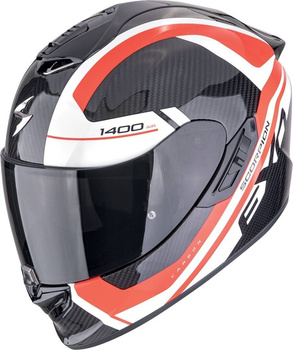 Kask motocyklowy integralny SCORPION EXO-1400 EVO II CARBON AIR ENKO czarny czerwony biały