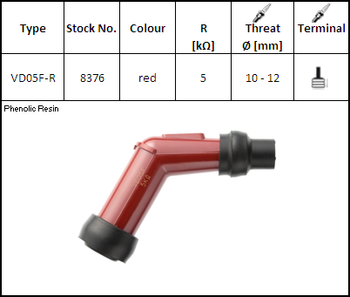 NGK Fajka Świecy VD05FR (kod. 8376) YBX