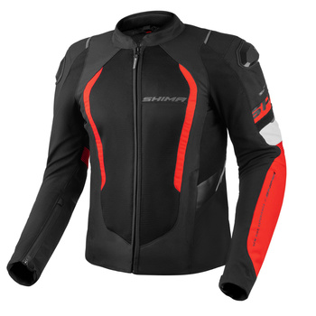 Kurtka motocyklowa tekstylna SHIMA MESHPRO 2.0 MEN JKT czarno czerwona