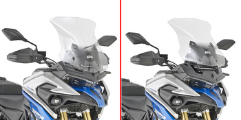 GIVI 2023 SZYBA PRZEZROCZYSTA 47 x 44 cm (H x W) - KYMCO Valico 525 DSX (23)
