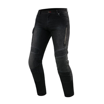 SPODNIE JEANS MOTOCYKLOWE REBELHORN VANDAL DENIM czarne