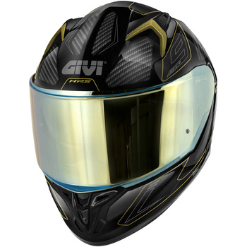 GIVI KASK MOTOCYKLOWY 50.9 ENIGMA - INTEGRALNY Z BLENDĄ - CZARNY Z GRAFIKĄ ZŁOTĄ