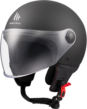 Kask otwarty MT OF501B STREET S SOLID A1 MATT czarny matowy