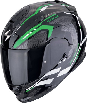 Kask motocyklowy integralny SCORPION EXO-491 KRIPTA czarny zielone biały