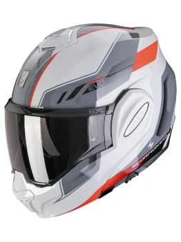 Kask motocyklowy szczękowy SCORPION EXO-TECH EVO SOCIUS Grey-Red