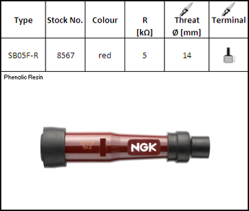 NGK Fajka Świecy SB05FR (kod. 8567) YBX