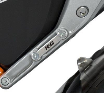 Zaślepka podnóżka RG RACING KTM 690 DUKE 12 / 690 DUKE R 13- LEWA SILVER