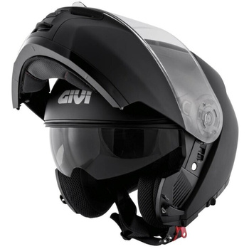 GIVI KASK MOTOCYKLOWY X.21 EVO BASIC- SZCZĘKOWY Z BLENDĄ - CZARNY MAT