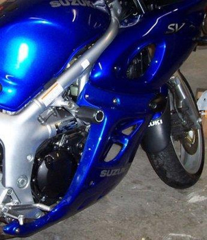 Crashpady Classic RG RACING SUZUKI SV650 UP TO 02 NEW DESIGN BLACK