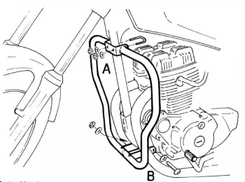 Honda CM 125 (1982-1986) Gmol silnika