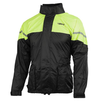 Kurtka przeciwdeszczowa motocyklowa odblaskowa SECA RAIN fluo