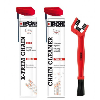 IPONE Road Chain Care - zestaw do czyszczenia i smarowania łańcucha ze szczotką