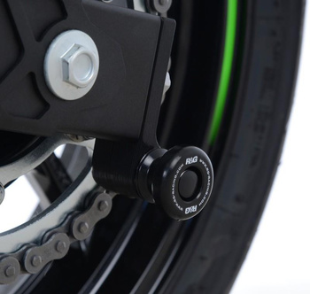 Rolki wahacza RG RACING OFFSET KAWASAKI NINJA 125/Z125 19-/NINJA 250 08-/Z250/NINJA 300 13- BLACK
