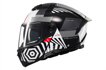 Kask szczękowy MT FU404SV ATOM 2 SV STRANGE B2 połysk