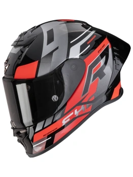 Kask motocyklowy integralny SCORPION EXO-R1 EVO II AIR ADRENALINE Black-Red-Silver