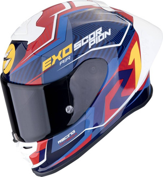 Kask motocyklowy integralny SCORPION EXO-R1 EVO II AIR COUP niebieski czerwony żółty