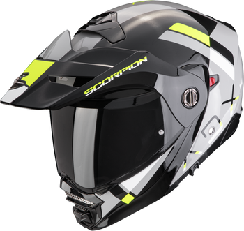 Kask motocyklowy szczękowy SCORPION ADX-2 GALANE szary czarny Neon żółty