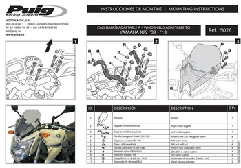 Owiewka PUIG do Yamaha XJ6 N 09-16