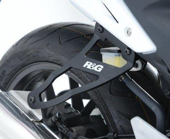 Mocowanie wydechu + zaślepka podnóżka RG RACING HONDA CBR500R/ CB500F 13- BLACK