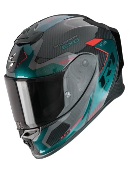 Kask motocyklowy integralny SCORPION EXO-R1 EVO CARBON AIR PROPEL Black-Green