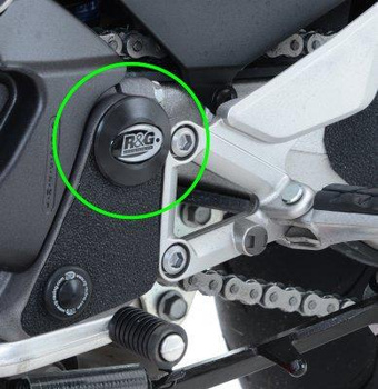 Zaślepka ramy RG RACING HONDA VFR800 14- LEWA GÓRNA BLACK