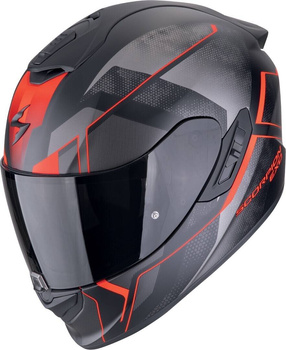 Kask motocyklowy integralny SCORPION EXO-1400 EVO II AIR INTENSIO czarny czerwony