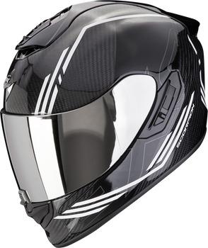 Kask motocyklowy integralny SCORPION EXO-1400 EVO II CARBON AIR REIKA czarny biały